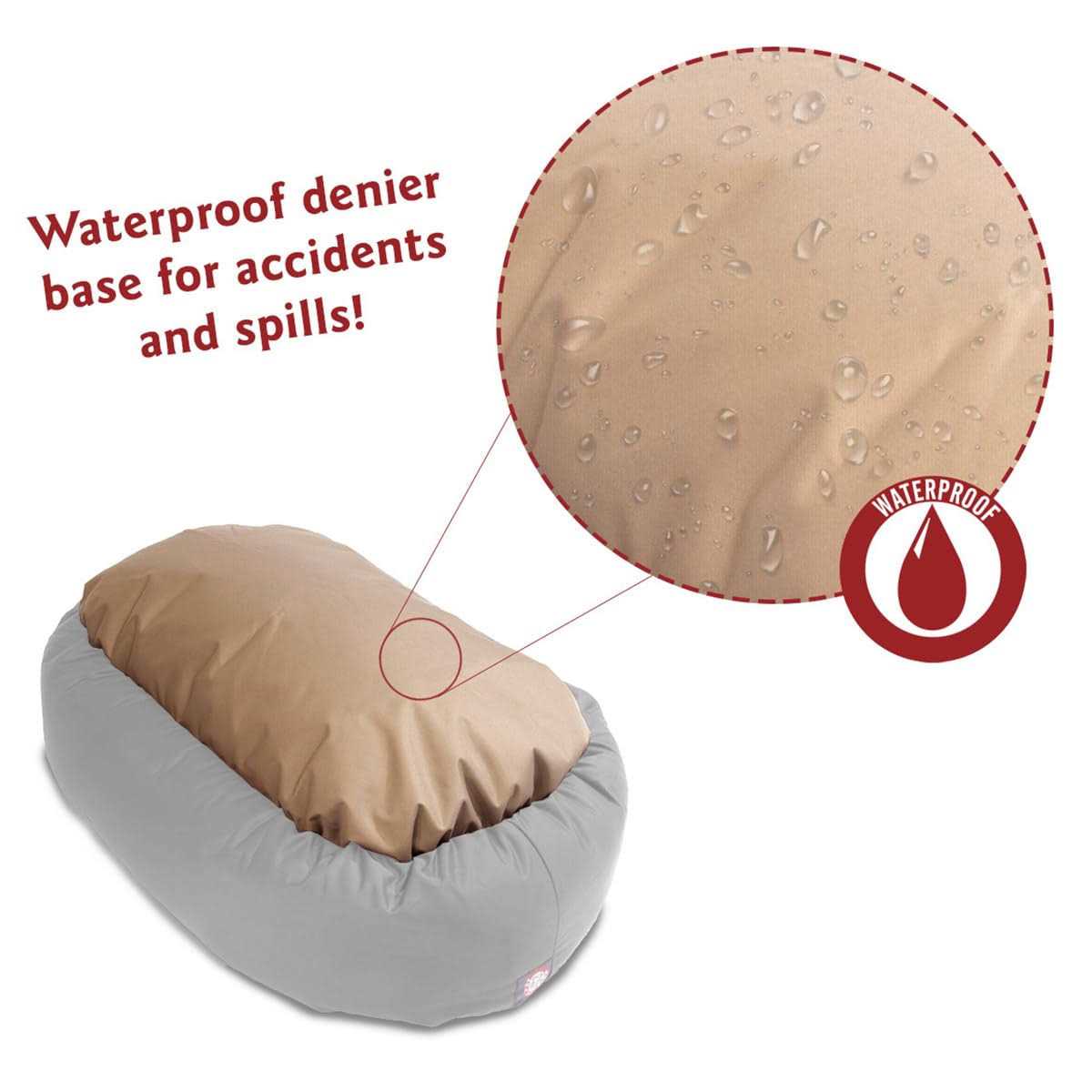 Majestic Pet Palette Heathered Sherpa Bagel Bolster Dog Bed - Pet Supplies online store