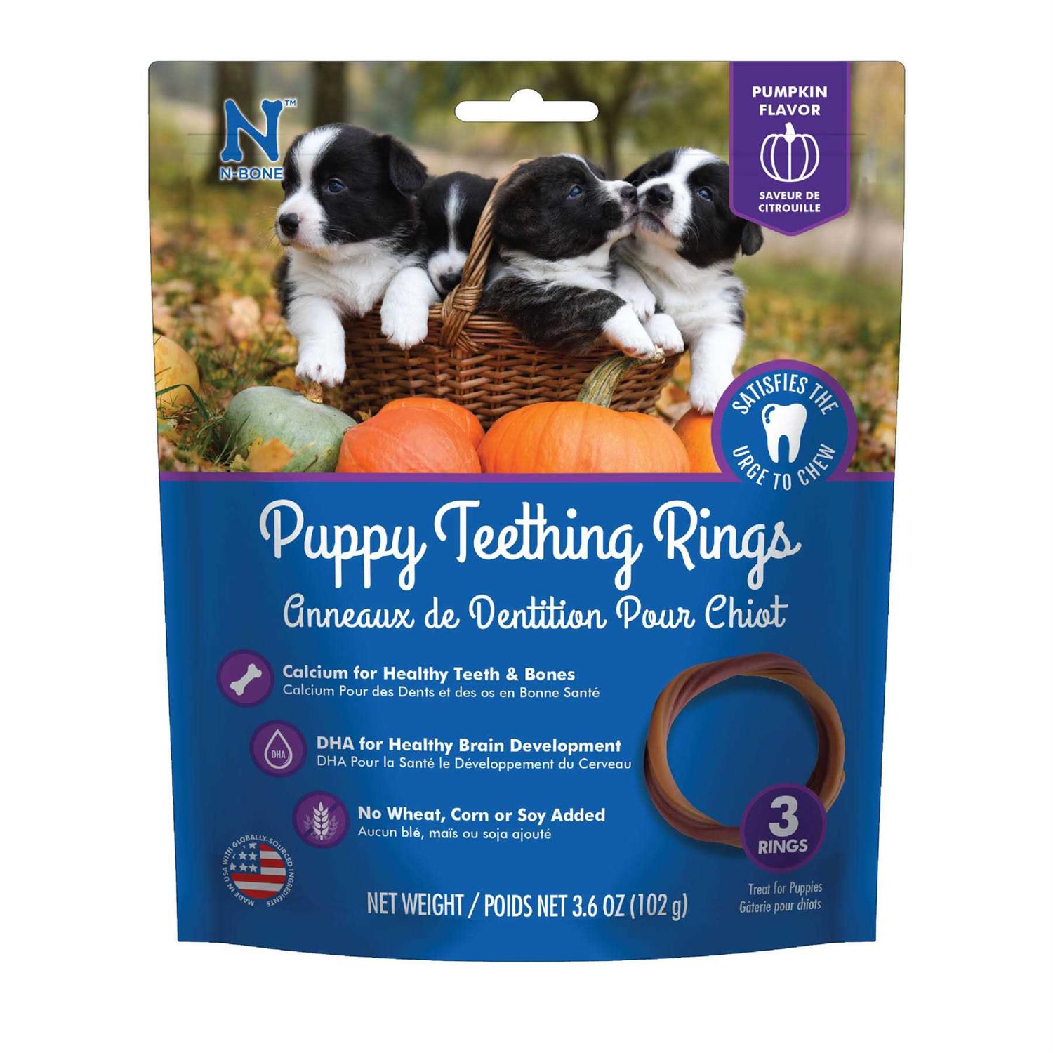 N-Bone Puppy Teething Ring Pumpkin - Pet Supplies online store