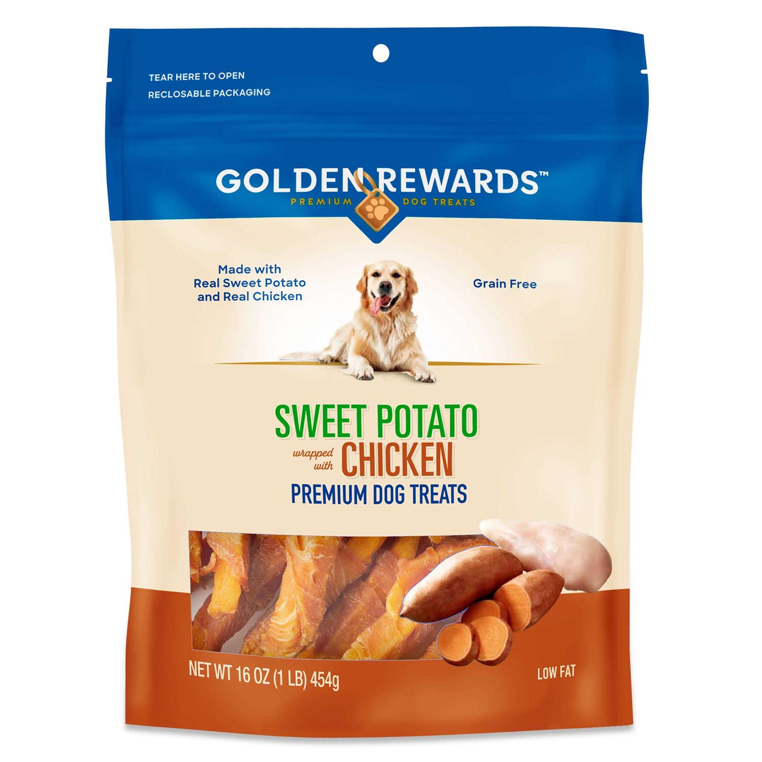 Golden Rewards Sweet Potato Wrapped with Chicken Dog Treats - Pet Supplies online store