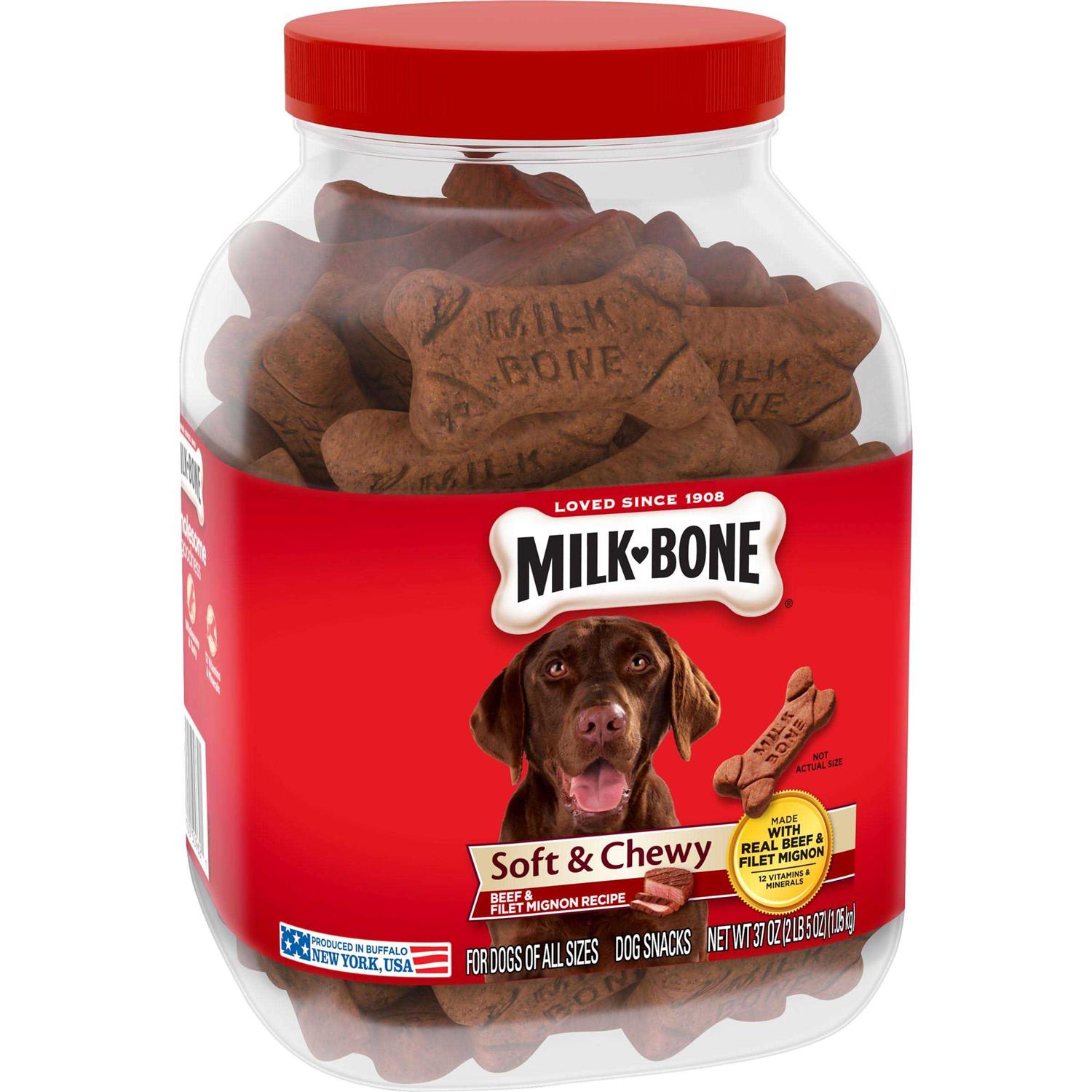 Milk-Bone Soft & Chewy Beef Recipe Dog Snacks - Pet Supplies online store
