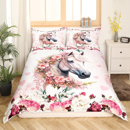 Castle Fairy Surfboard Bedding Set Full Size Traditional Japanese Print Duvet Cover Set for Kids Teens Adults Bedroom Decor Boho Colorful Comforter Cover Set 3 Pcs with 2 Pillowcases Soft Breathable