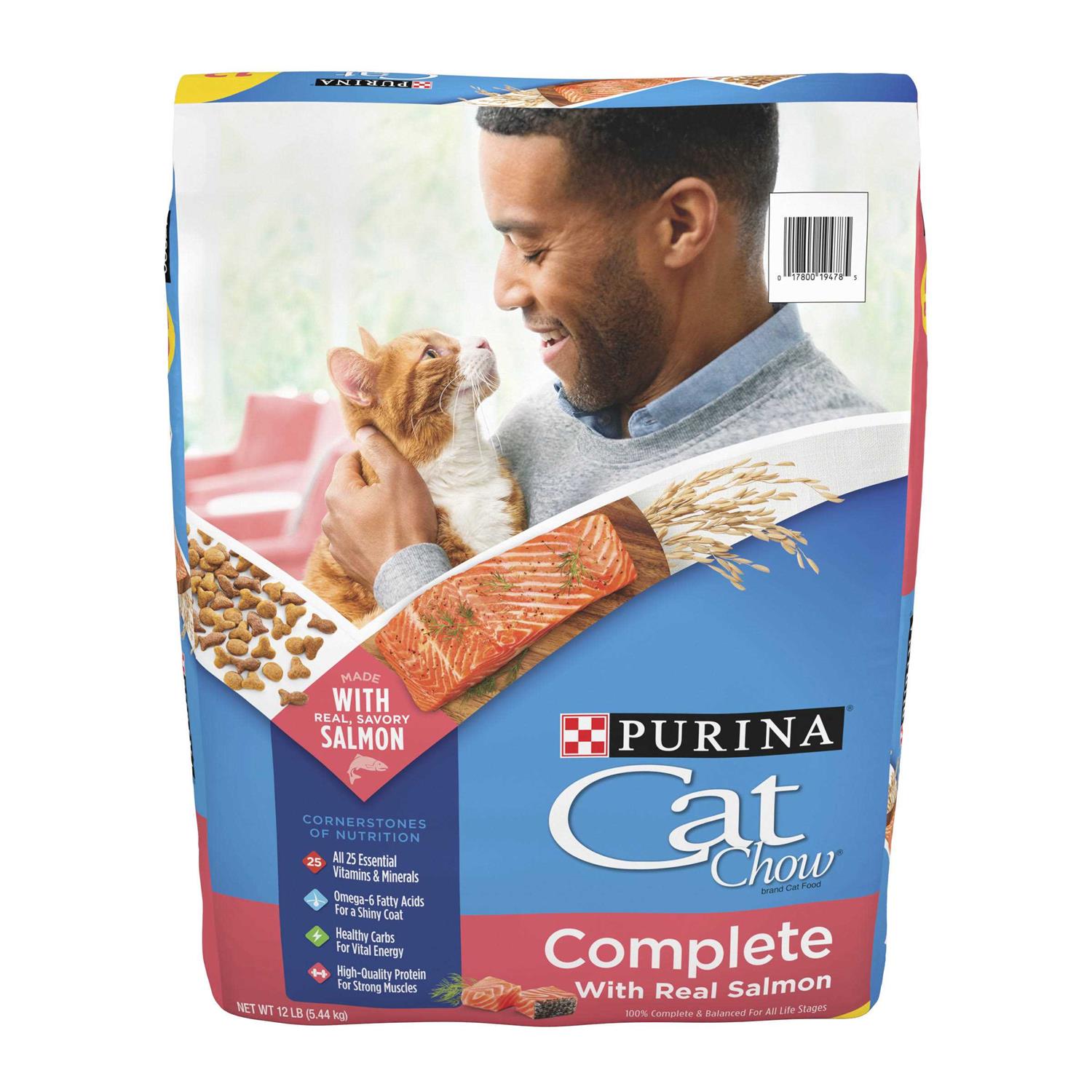 Purina Cat Chow Complete with Salmon High Protein Dry Cat Food - Pet Supplies online store
