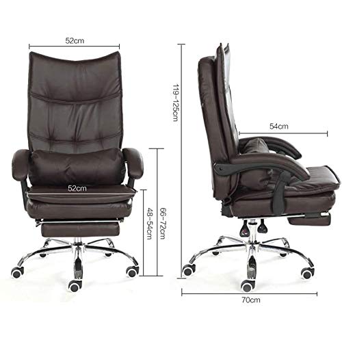 Reclining Office Chair with Lumbar Support Ergonomic Adjustable Seat Height and Back Recline Desk and Task Chair (Color : White-Dinosaur Doodle4)