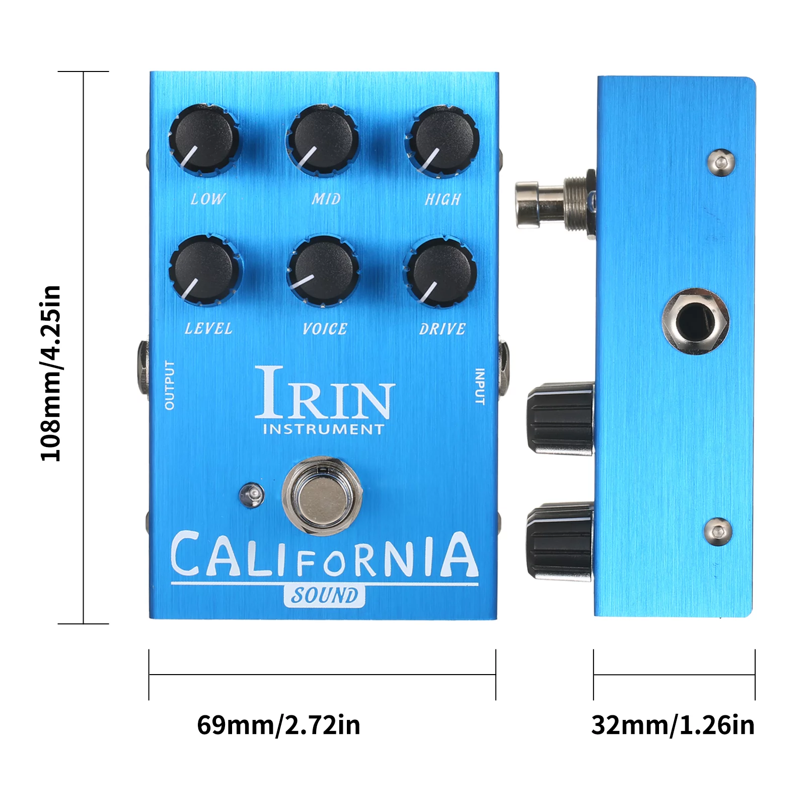 IRIN Guitar Effect Pedal with VOX AC30 Speaker Simulation - Enhance your Guitar Bass Sound