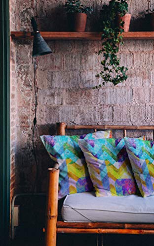 Handmade Multi-Color Artsy Outdoor Pillow Set of 2 - 16