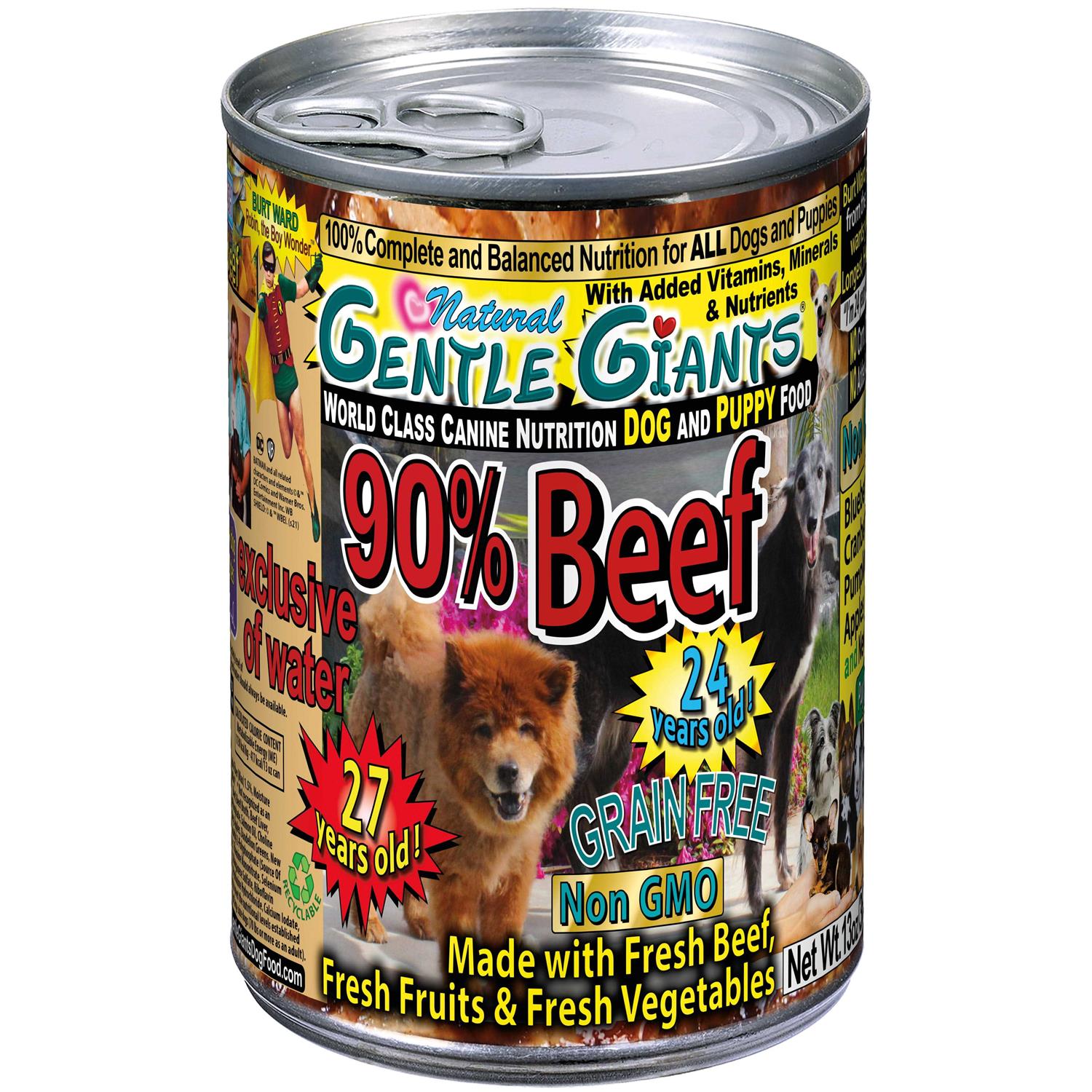 Gentle Giants Non-GMO Grain Free Beef Dog & Puppy Can Food - Pet Supplies online store