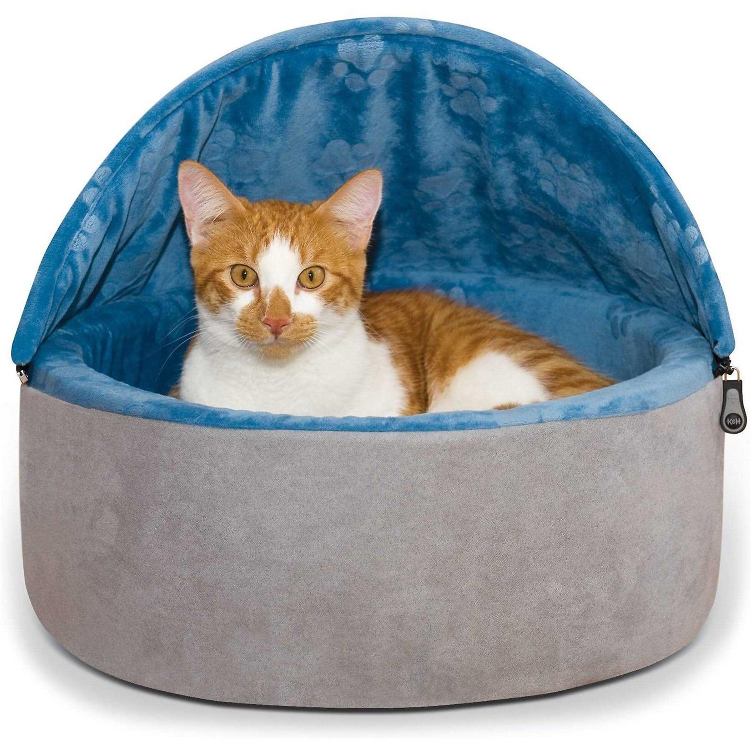 K&H Self-Warming Hooded Kitty Bed - Pet Supplies online store