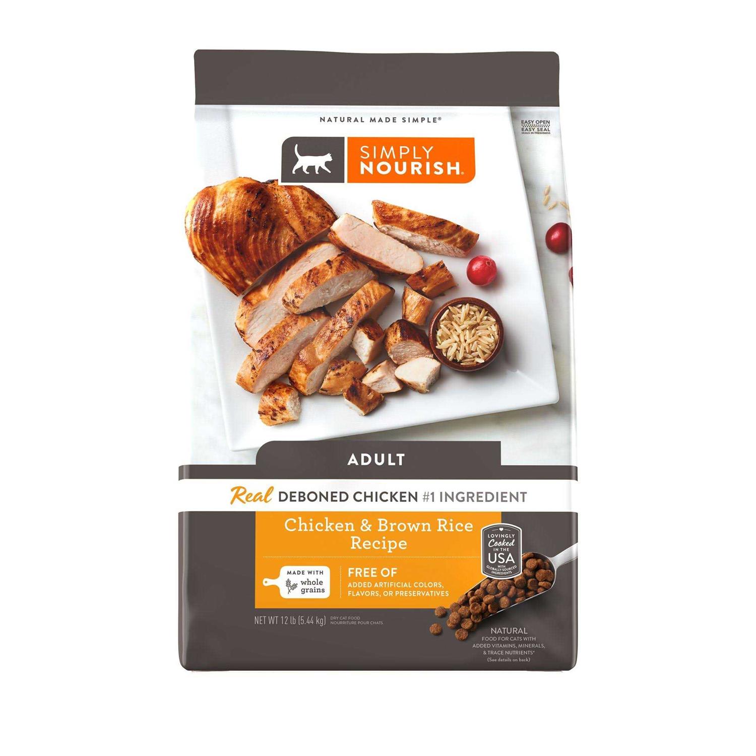 Simply Nourish Original Cat Dry Food Chicken and Brown Rice - Pet Supplies online store