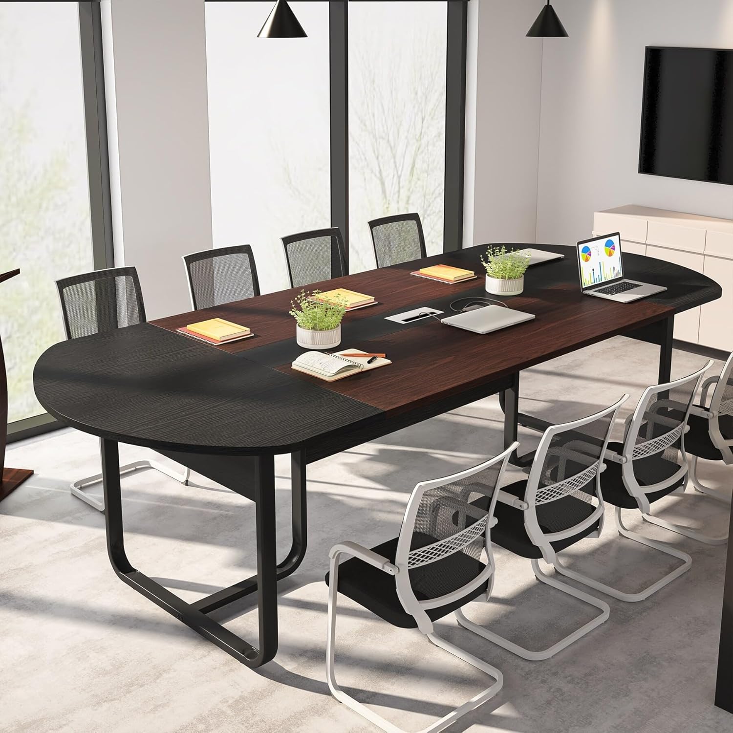 Bed Bath & Beyond 6FT Oval Conference Table, Large Meeting Table
