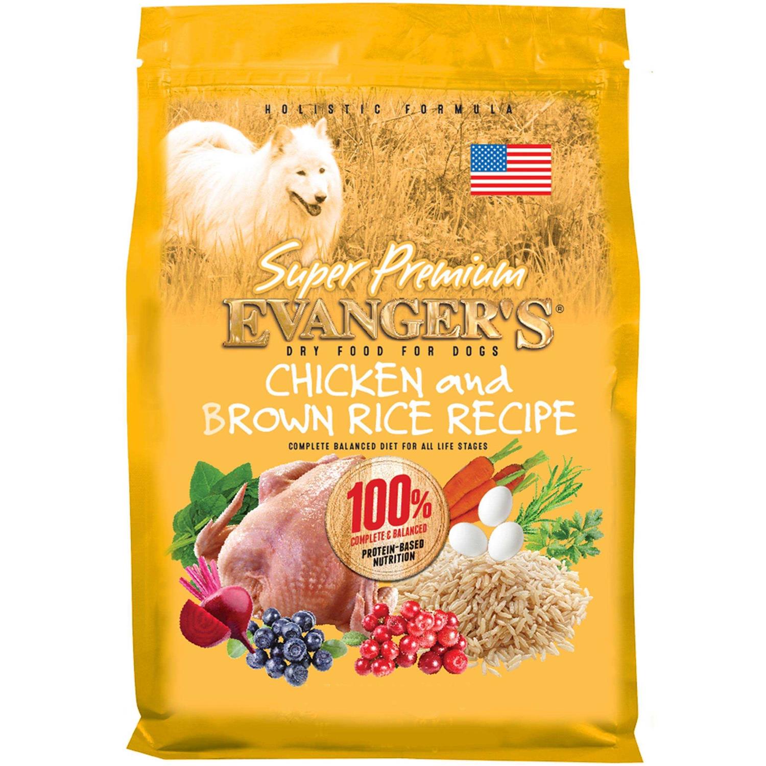 Evanger's Super Premium Chicken with Brown Rice Dry Dog Food - Pet Supplies online store