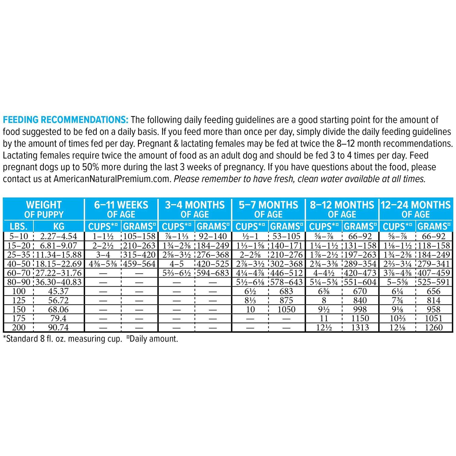 American Natural Premium Large Breed Puppy Food - Pet Supplies online store