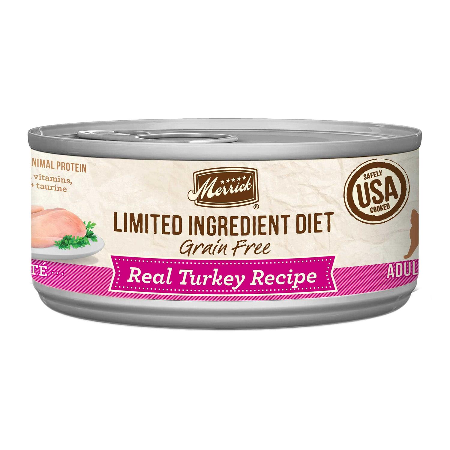 Merrick Limited Ingredient Diet Grain Free Real Turkey Recipe Pate Cat Food - Pet Supplies online store