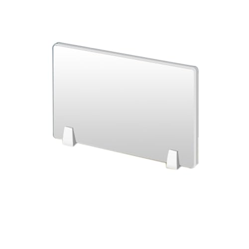 Acoustic Desk Divider, Free Standing Tabletop Privacy Screen, Home Office Classroom Workstation Portable Sound Proof Cubicle Partitions Panel (Color : White, Size : 23.62x11.8in)