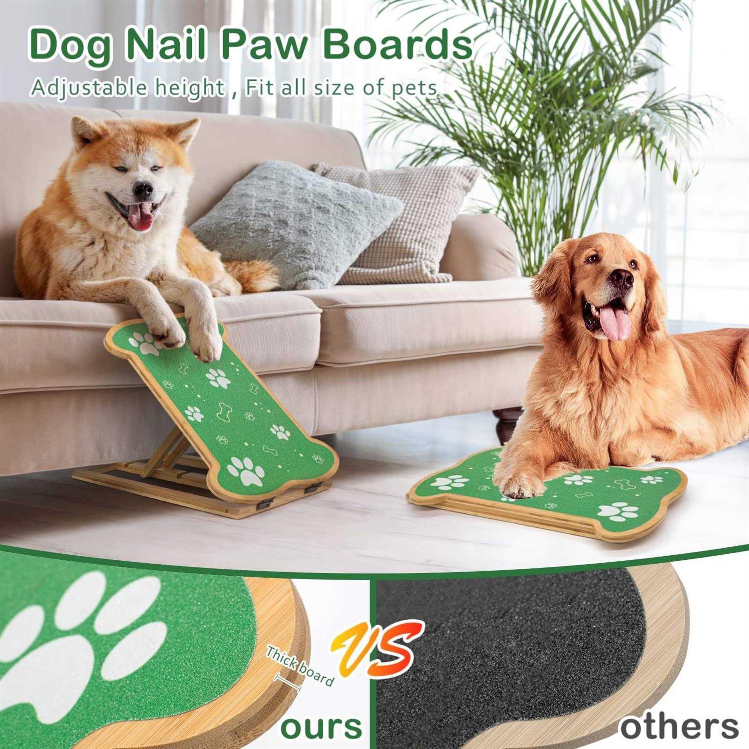 Dog Scratch Pad for Nails-Soothing Nail Care-Anxiety Free-Dog Nail Scratch Board,Alternative to Dog Nail Clippers,Scratch Square for Dogs-Adjustable - Pet Supplies online store