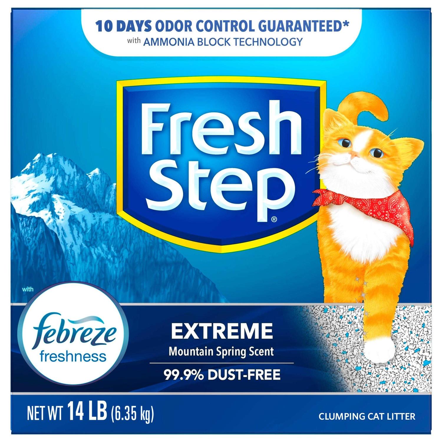 Fresh Step Extreme Febreze Clumping Cat Litter - Pet Supplies online store