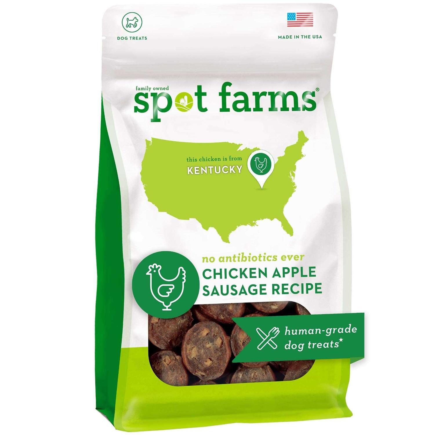 Spot Farms Chicken Apple Sausage Dog Treats - Pet Supplies online store