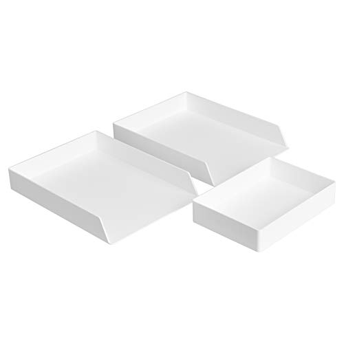 Amazon Basics Plastic Desk Organizer - Pen Cup, White