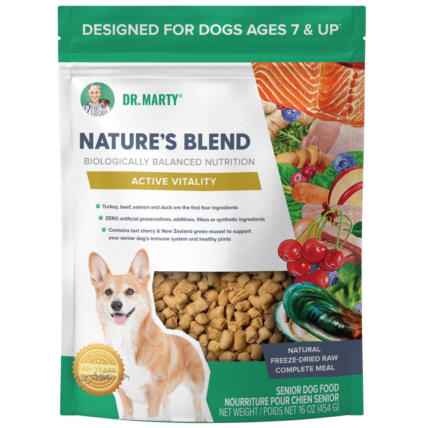 Dr. Marty Nature's Blend Active Vitality Freeze Dried Raw Dog Food - Pet Supplies online store