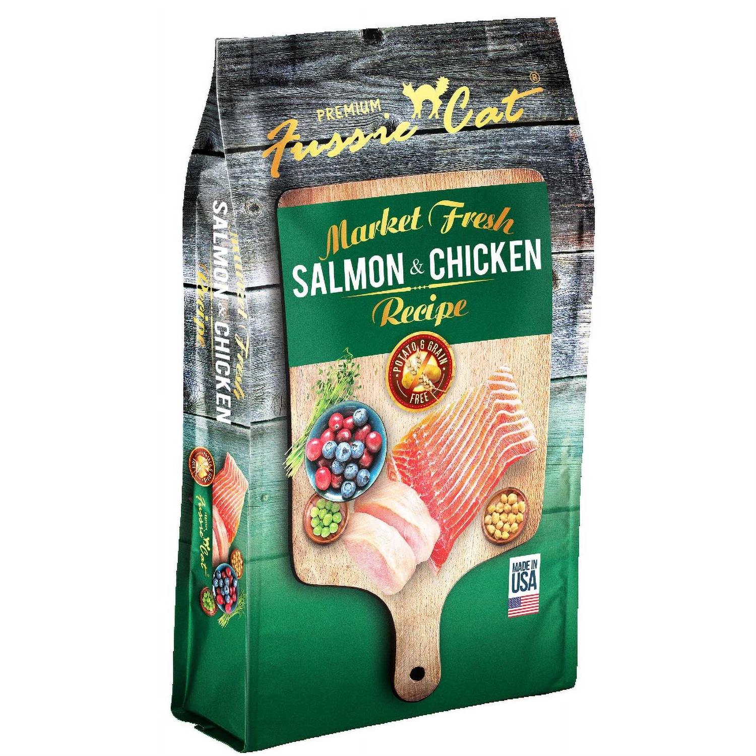 Fussie Cat Market Fresh Salmon Chicken Dry Cat Food - Pet Supplies online store