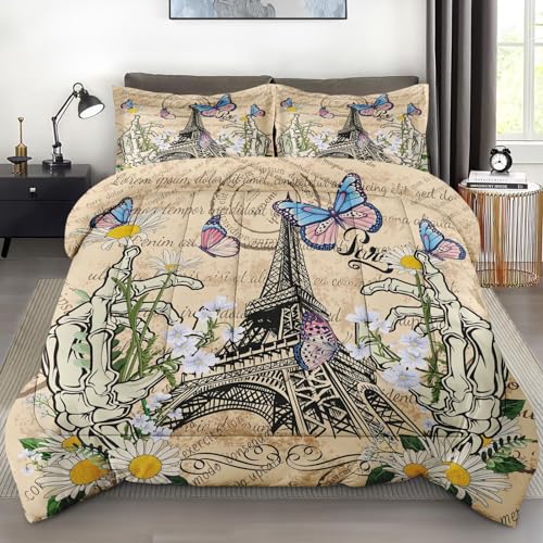 Comforter Set Queen Size, Queen King Princess Soft Bedding Set for Kids and Adults, Royal Crown Red Black Comforter Set with Pillowcase, for Bedroom Bed Decor