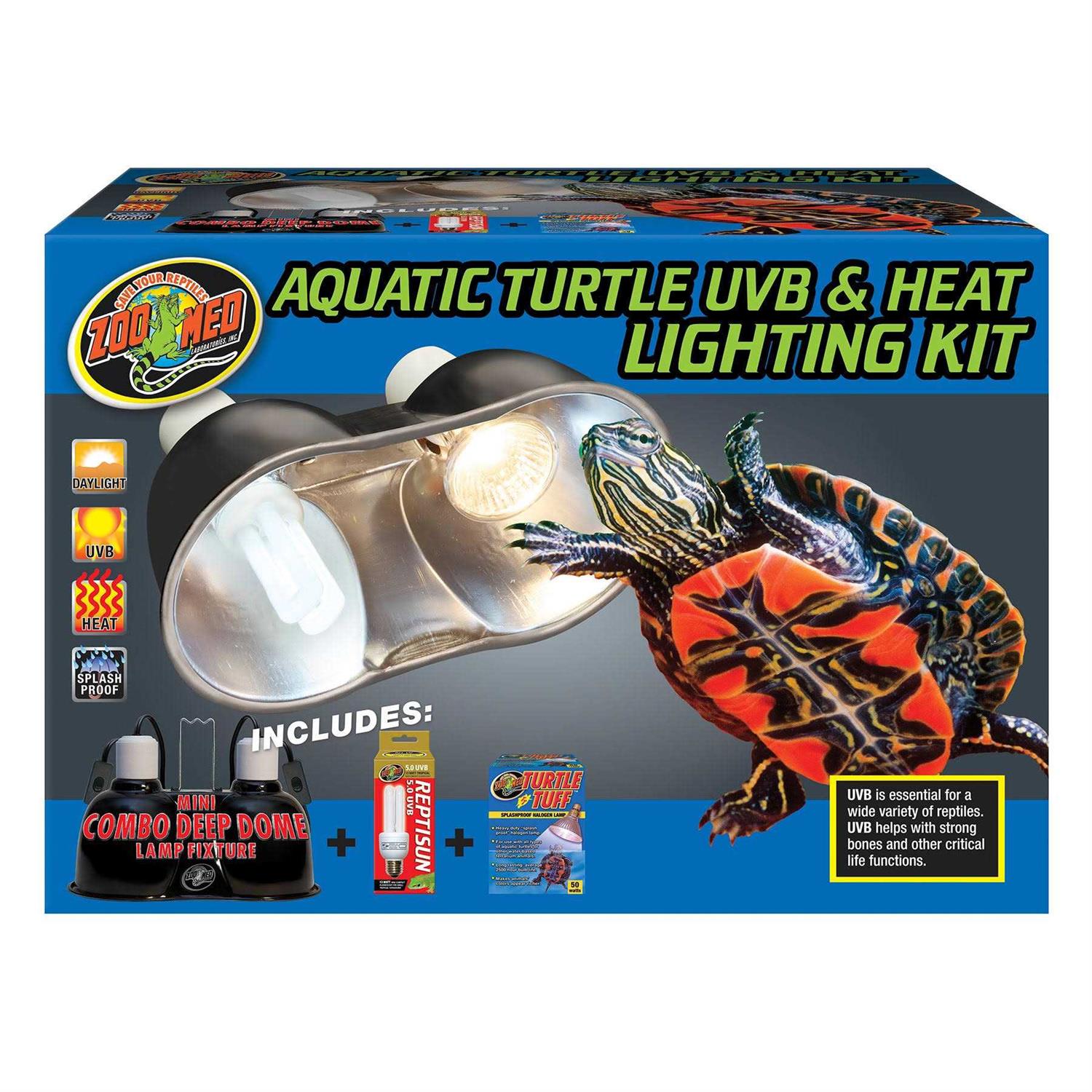 Zoo Med Aquatic Turtle UVB Heat Lighting Kit - Pet Supplies online store