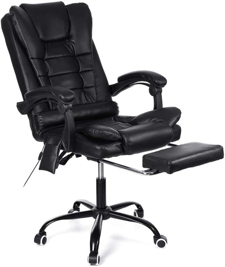 Boss Chair Revolving Lift Computer Chair Home Office Chair Meeting Chair Backrest Reclining Lazy Business Seat with Armrests and Footrests