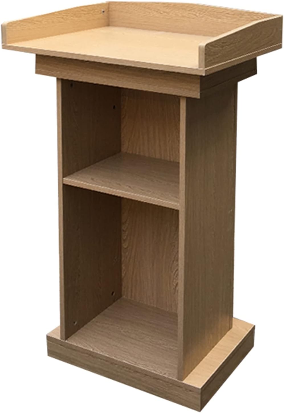 Large Reception Desk Lecturns Podiums, Natural Rustic Floor Standing Lectern Stand, Thickened Church Speaking Podium, for Classrooms Weddings