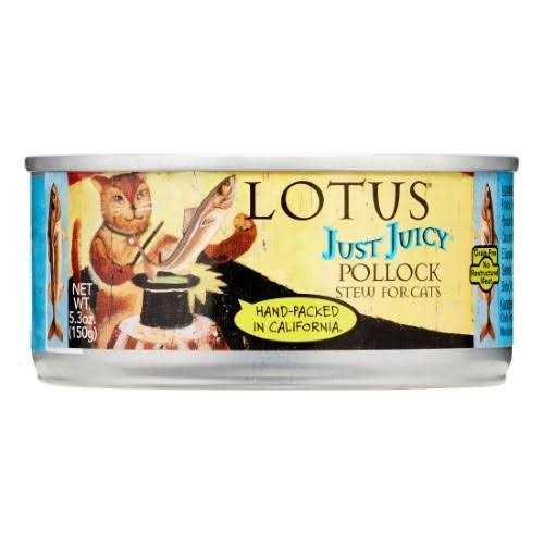 Lotus Just Juicy Salmon & Pollock Stew Cat Food - Pet Supplies online store