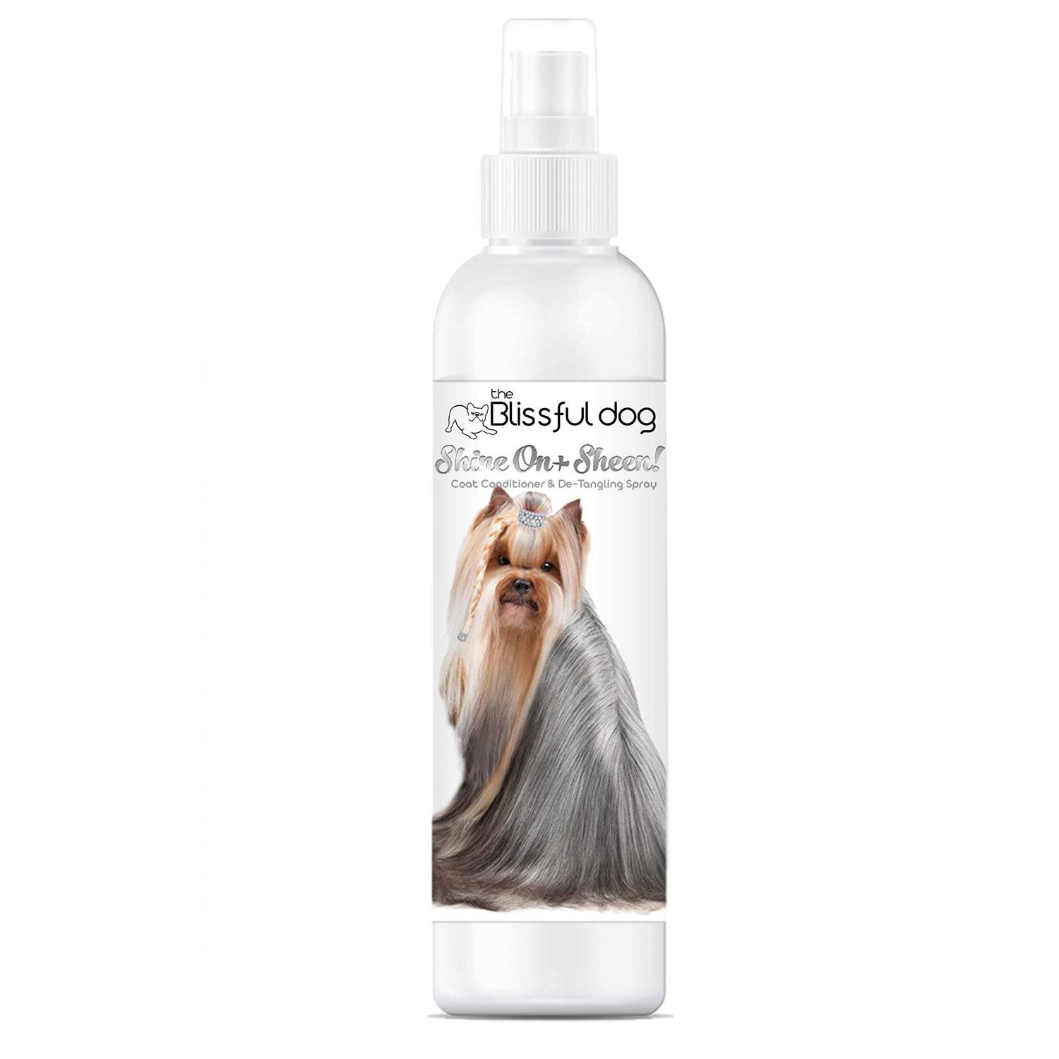 The Blissful Dog Shine-On + Sheen Coat Spray, All Natural, Leave-in Conditioner and Coat Detangler for Your Dog - Pet Supplies online store