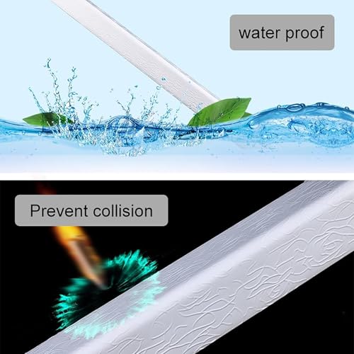 Self-adhesive PVC Corner Guard 89 Degrees, Living Room Corner Trim Wall Edge Protector, Suitable for Protection and Decoration of Various Walls(Brown,2x100cm/0.8x39in)