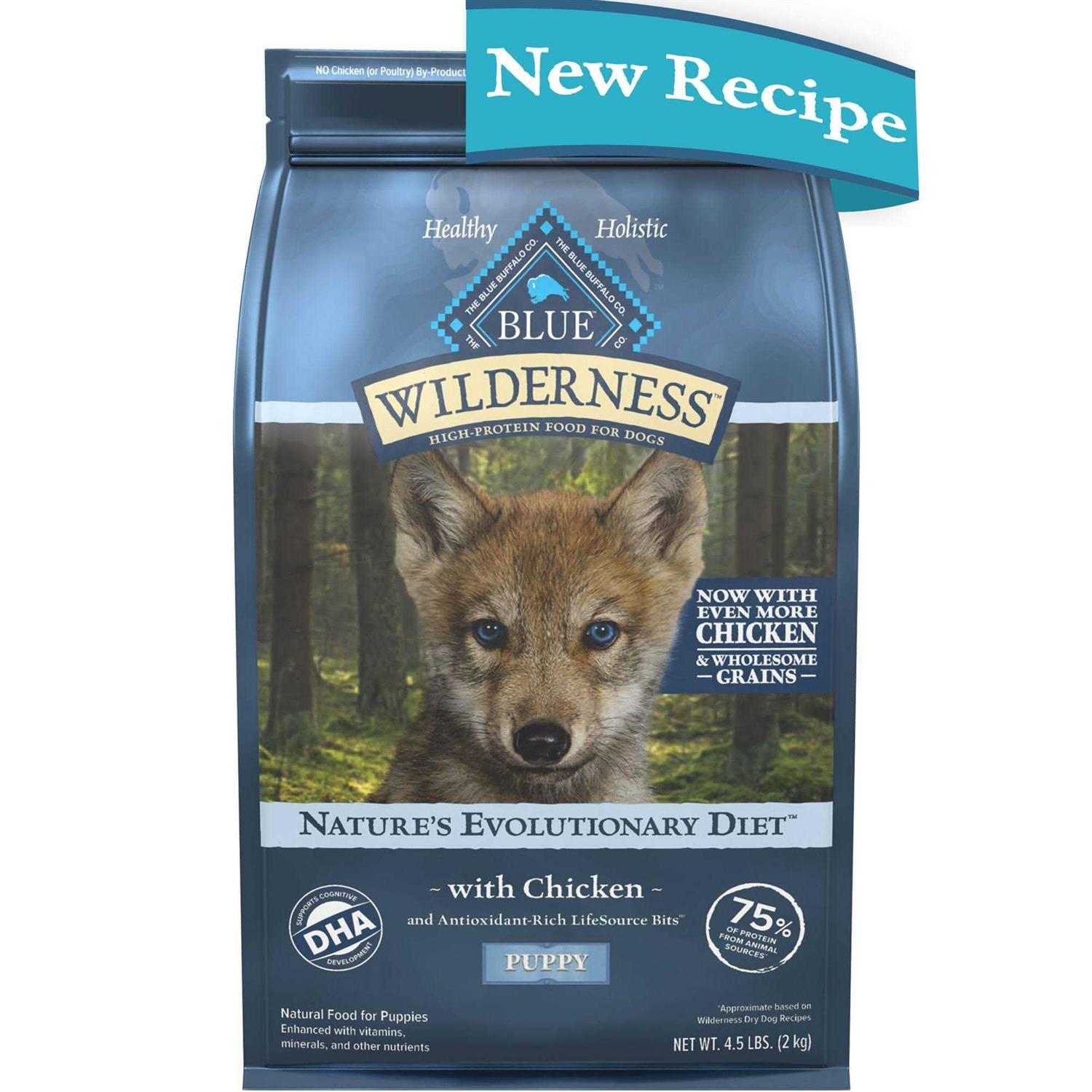 Blue Buffalo Wilderness High Protein Natural Puppy Dry Dog Food Chicken - Pet Supplies online store
