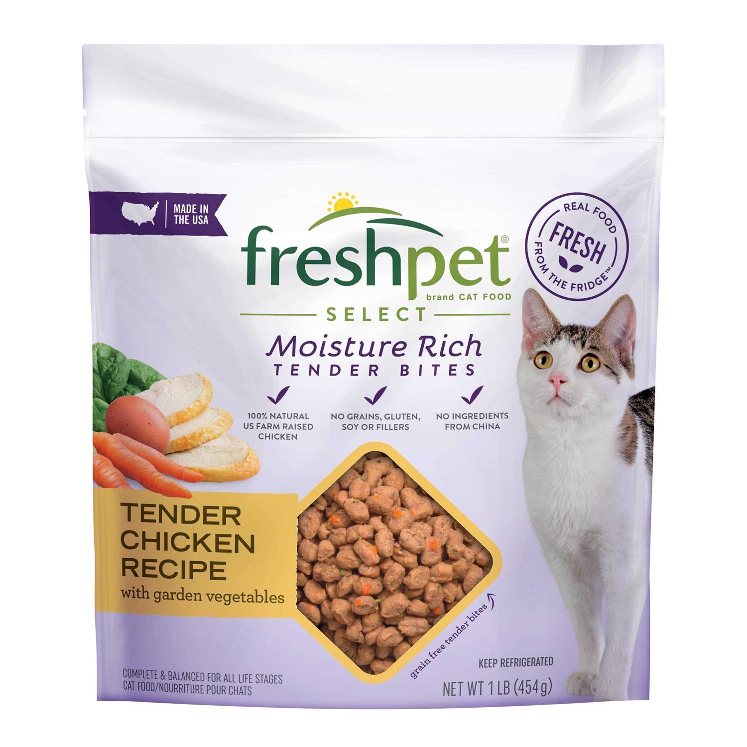Freshpet Select Chicken Tender Recipe Moisture Rich Tender Bites Dry Cat Food - Pet Supplies online store