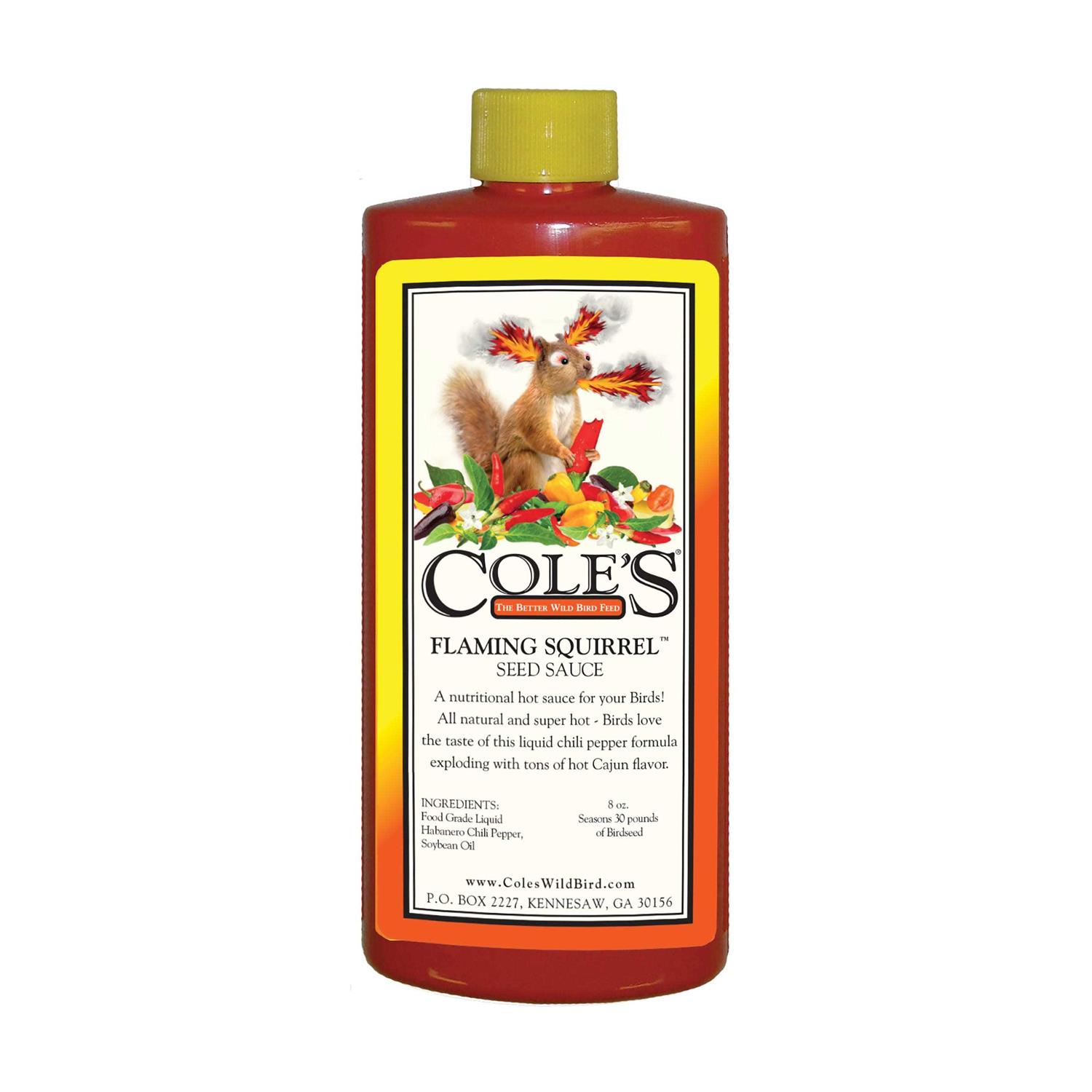 Cole's Wild Bird Products Fs08 Flaming Squirrel Seed Sauce - Pet Supplies online store