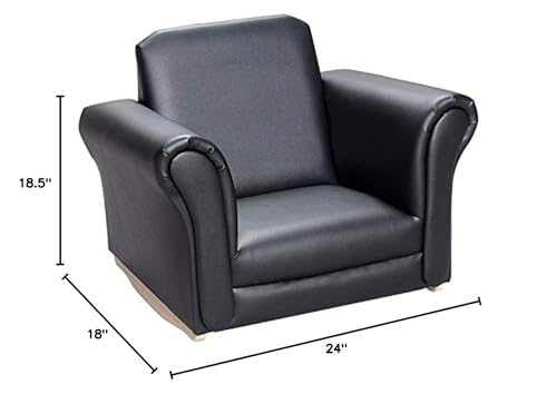 Gift Mark Upholstered Rocking Chair,White