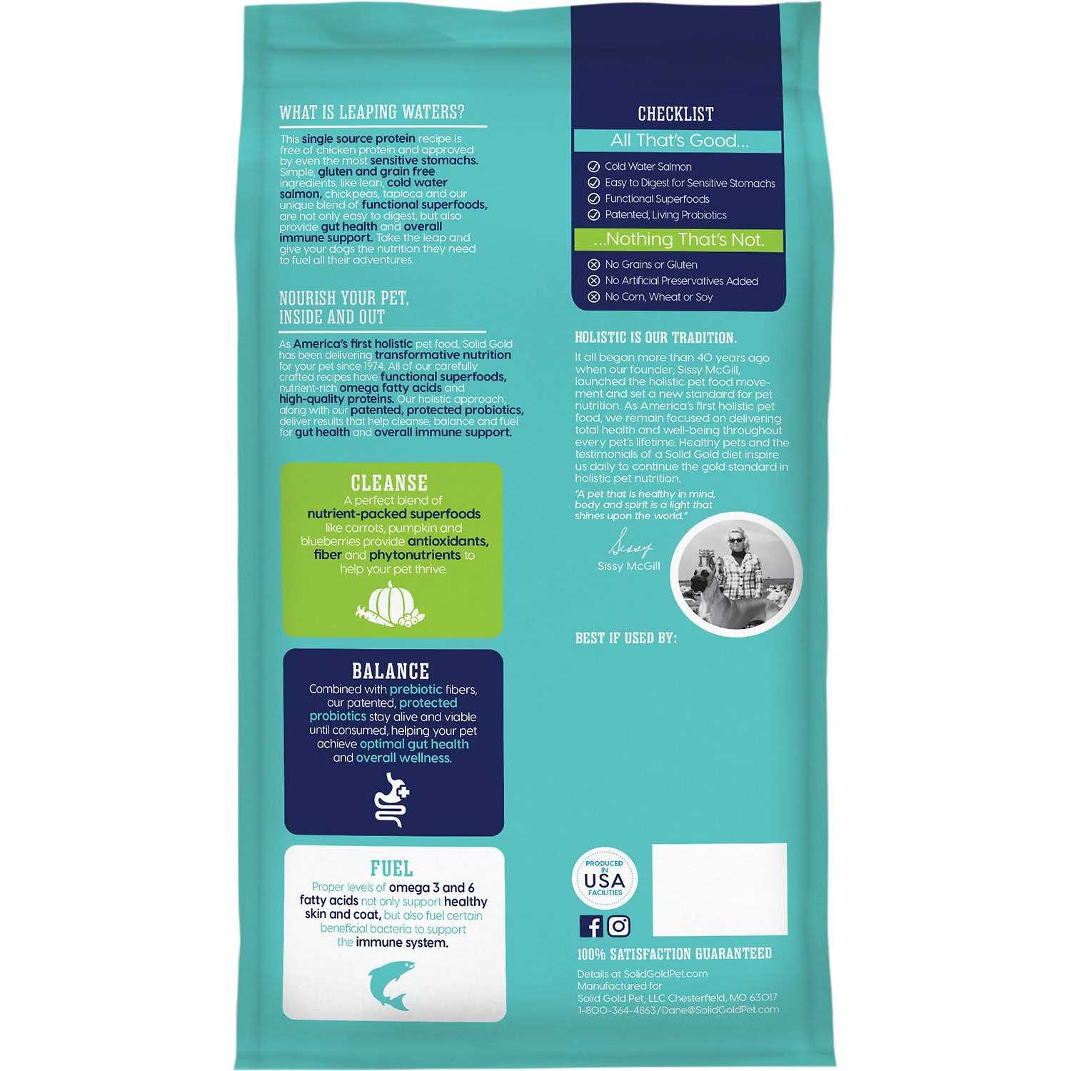 Solid Gold Leaping Waters Cold Water Salmon Dry Dog Food - Pet Supplies online store