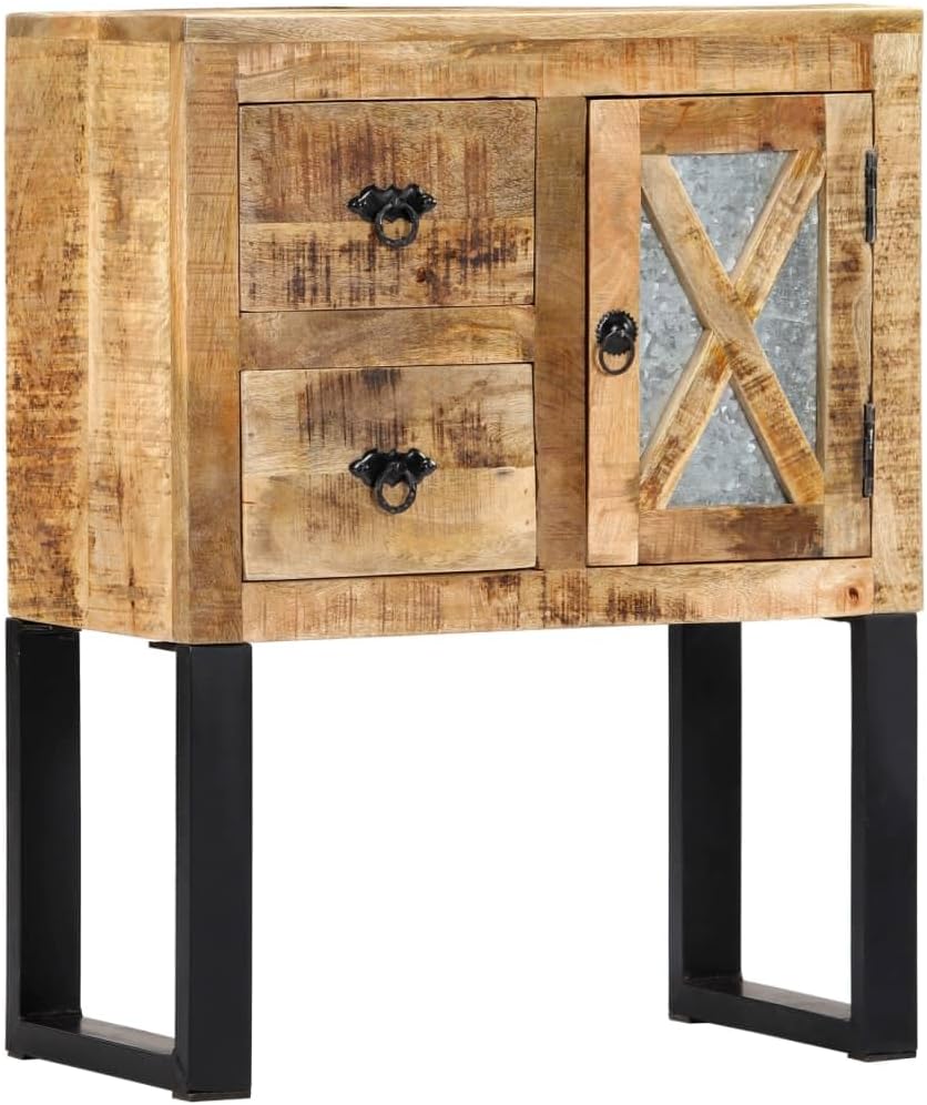 SKM Sideboard 60x30x76 cm Solid Mango Wood (Weight-30KG)