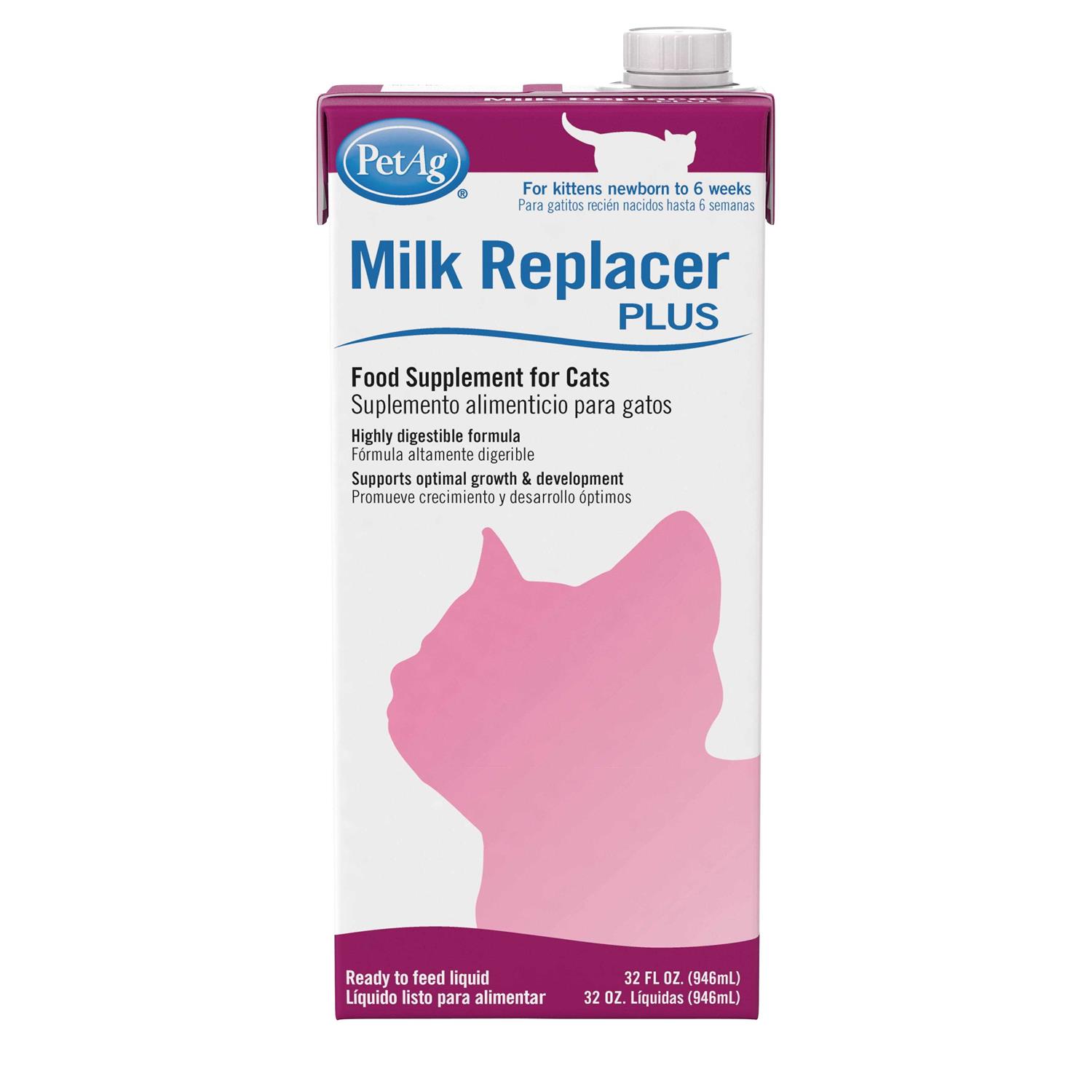 Pet-ag Milk Replacer Plus Liquid for Cats and Kittens - Pet Supplies online store