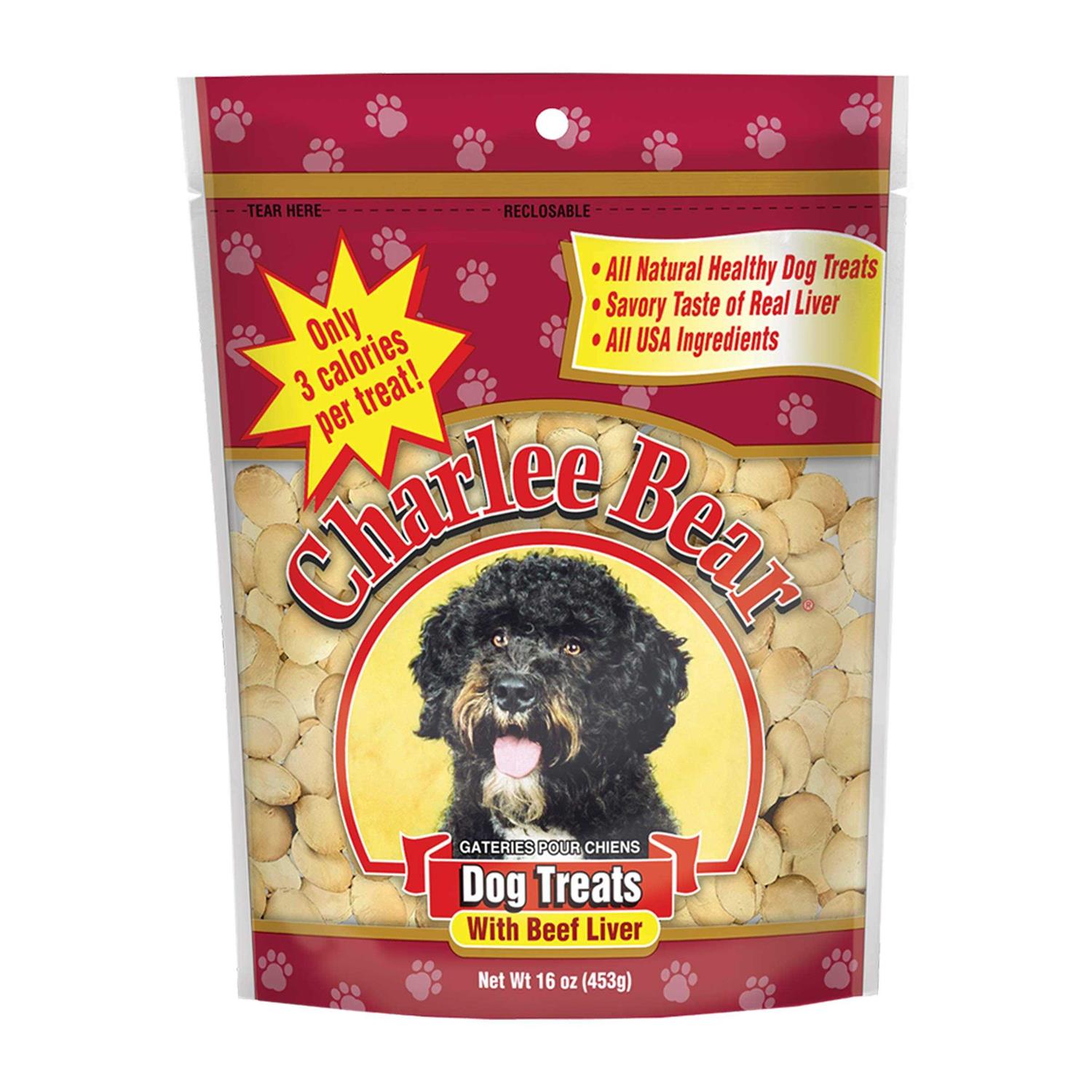 Charlee Bear Original Crunch Beef Liver Dog Treat 16 oz - Pet Supplies online store