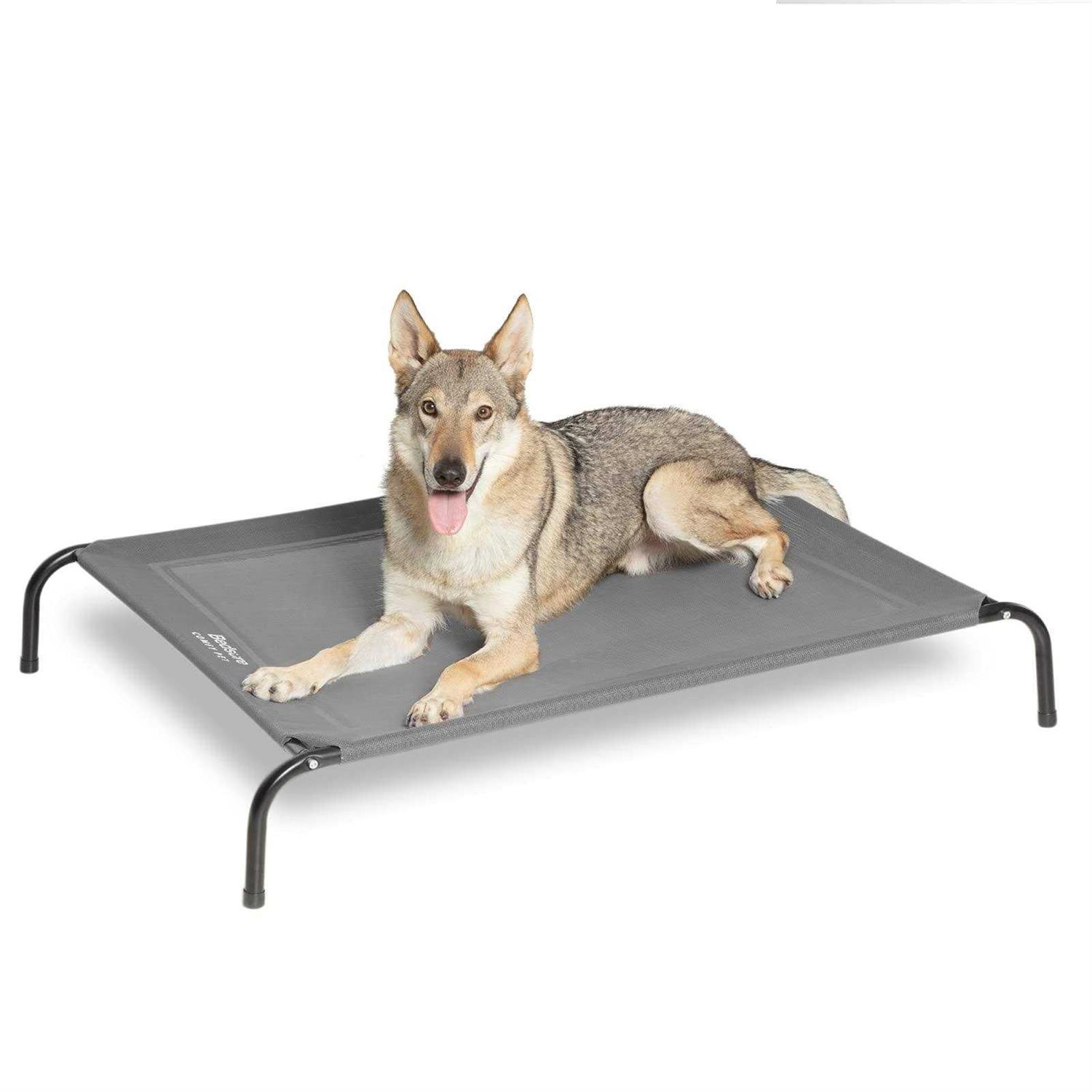 Bedsure Large Elevated Cooling Outdoor Dog Bed Raised Dog Cots Beds for Large Dogs - Pet Supplies online store