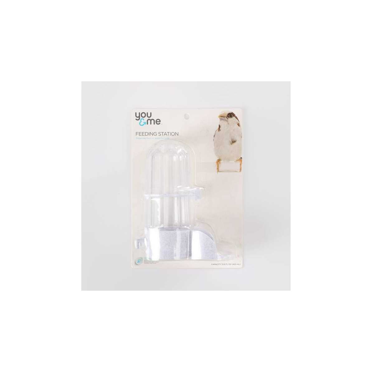 You & Me Jumbo Fountain White Bird Feeder - Pet Supplies online store