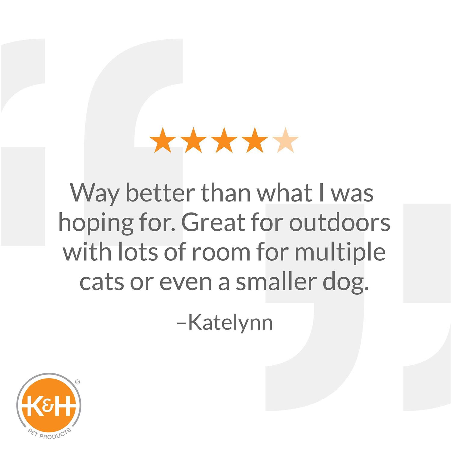 K&H Pet Products Extra-Wide Outdoor Kitty House - Pet Supplies online store