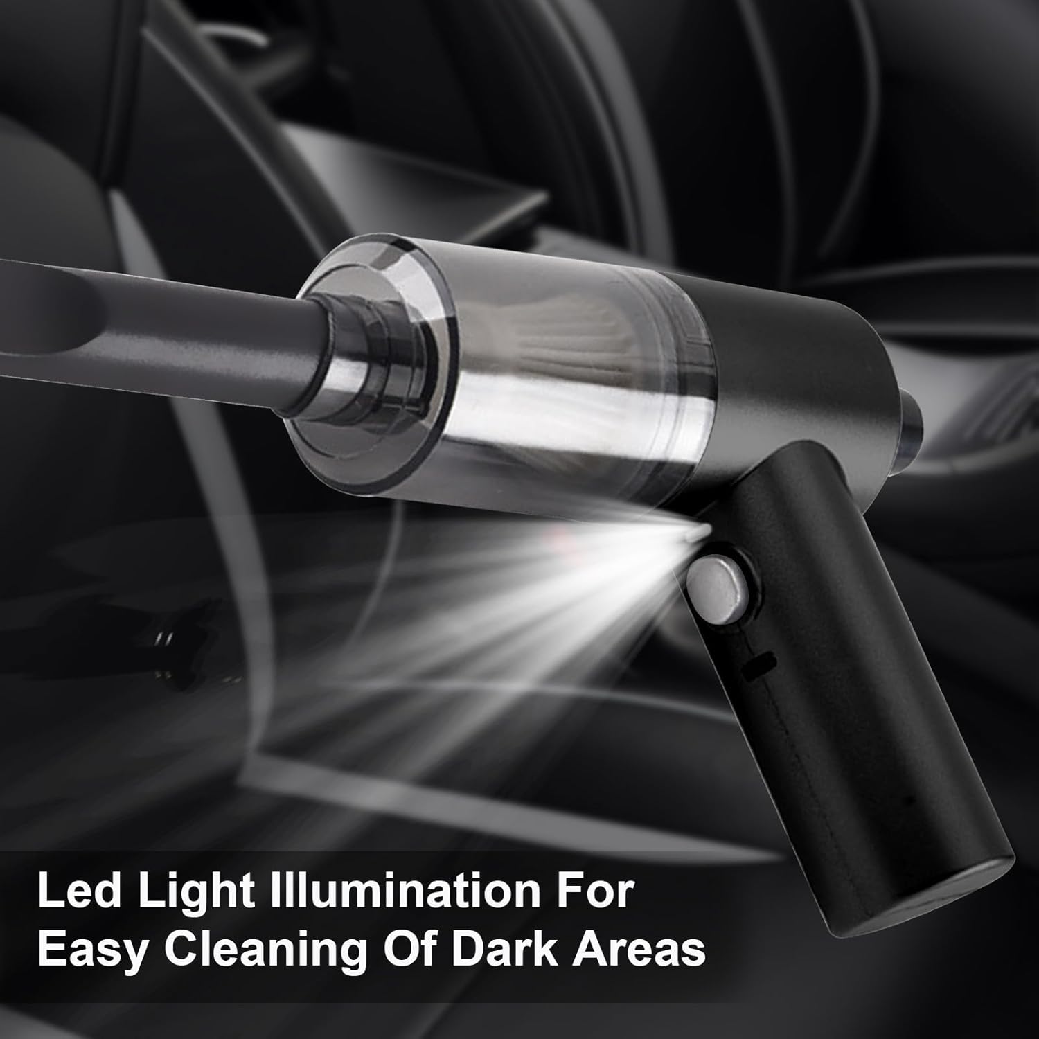 Car Vacuum Cleaner Handheld Portable, Powerful Suction Mini Cordless Vacuum Cleaner with Wireless USB Rechargeable, Car Vacuums for Pet Hair, Car, Cushions, Home, Office and Kitchen, New