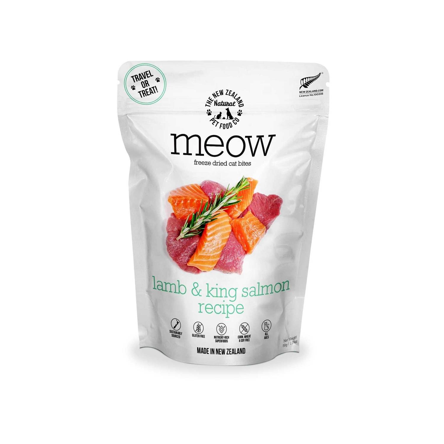 New Zealand Natural Pet Food Meow Lamb & King Salmon Freeze-Dried Cat Food - Pet Supplies online store
