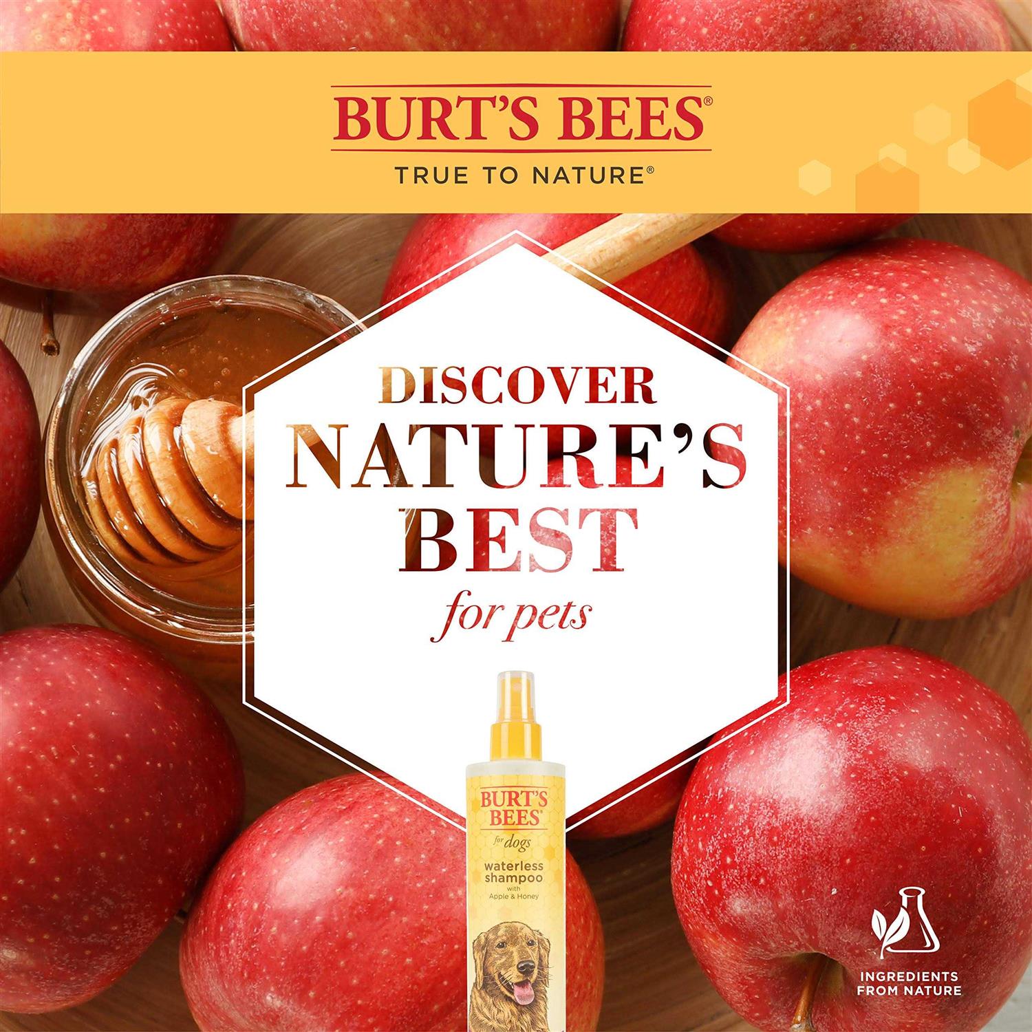 Burt's Bees Waterless Shampoo with Apple & Honey - Pet Supplies online store