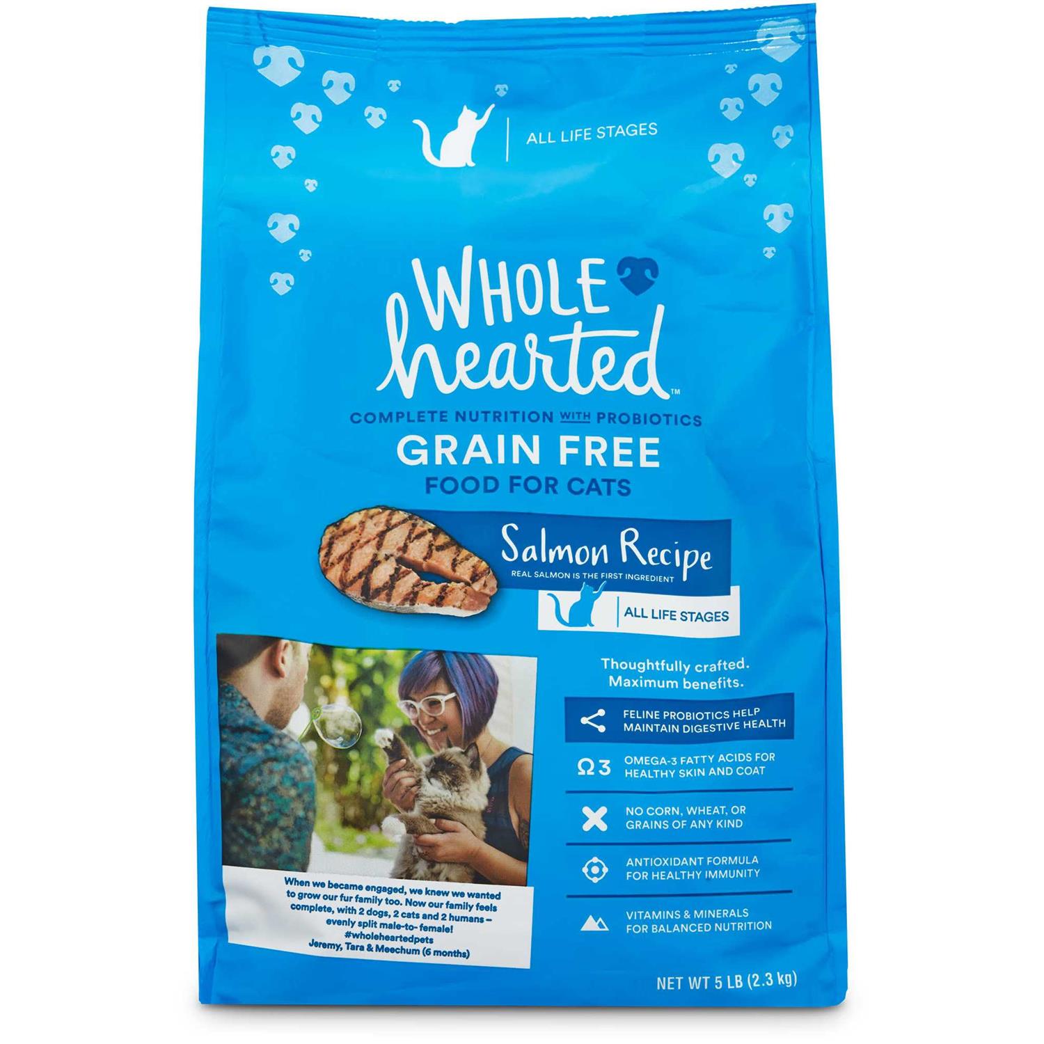 WholeHearted Grain Free Salmon Formula Dry Cat Food - Pet Supplies online store