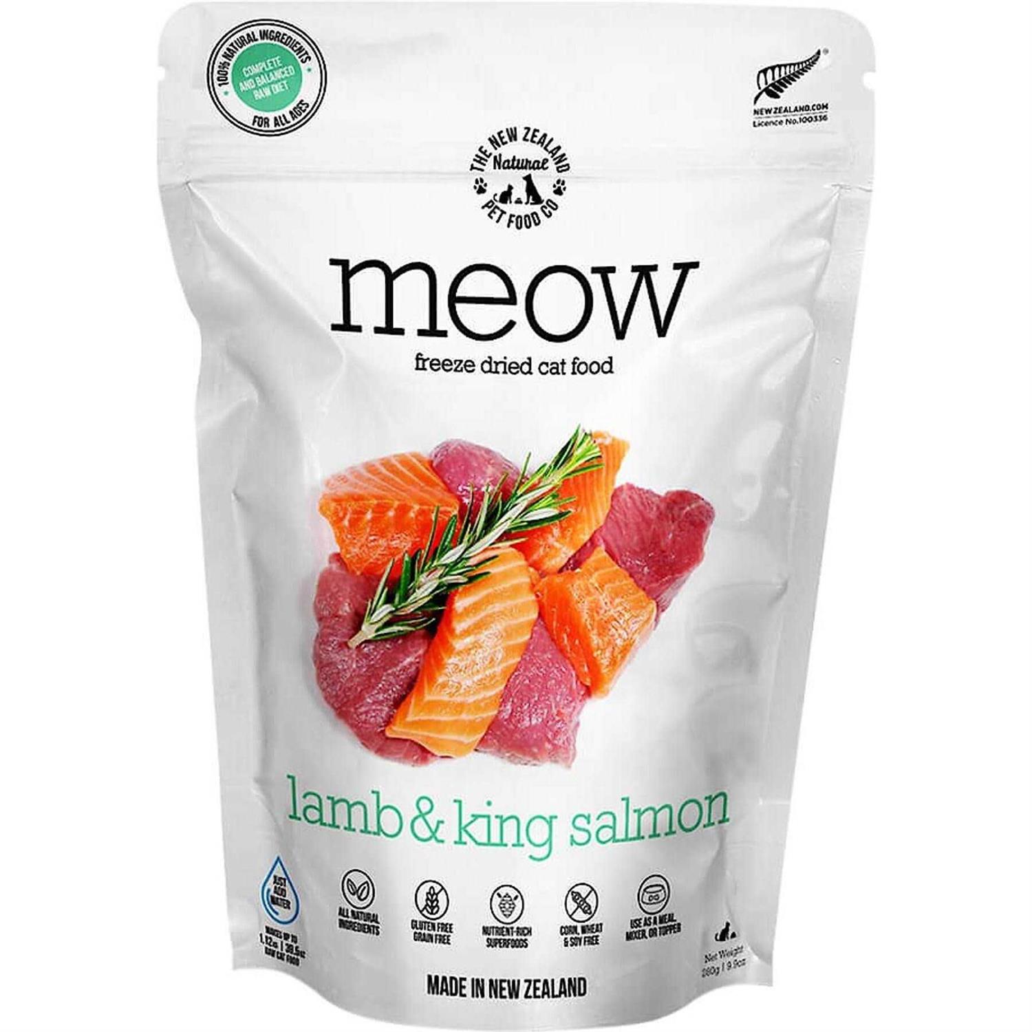 New Zealand Natural Pet Food Meow Lamb & King Salmon Freeze-Dried Cat Food - Pet Supplies online store