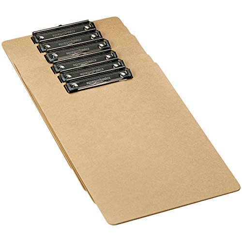 Amazon Basics Hardboard Office Clipboard, 30-Pack, Brown