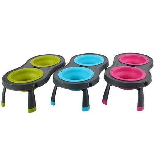 Dexas Popware Double Elevated Pet Feeder - Pet Supplies online store