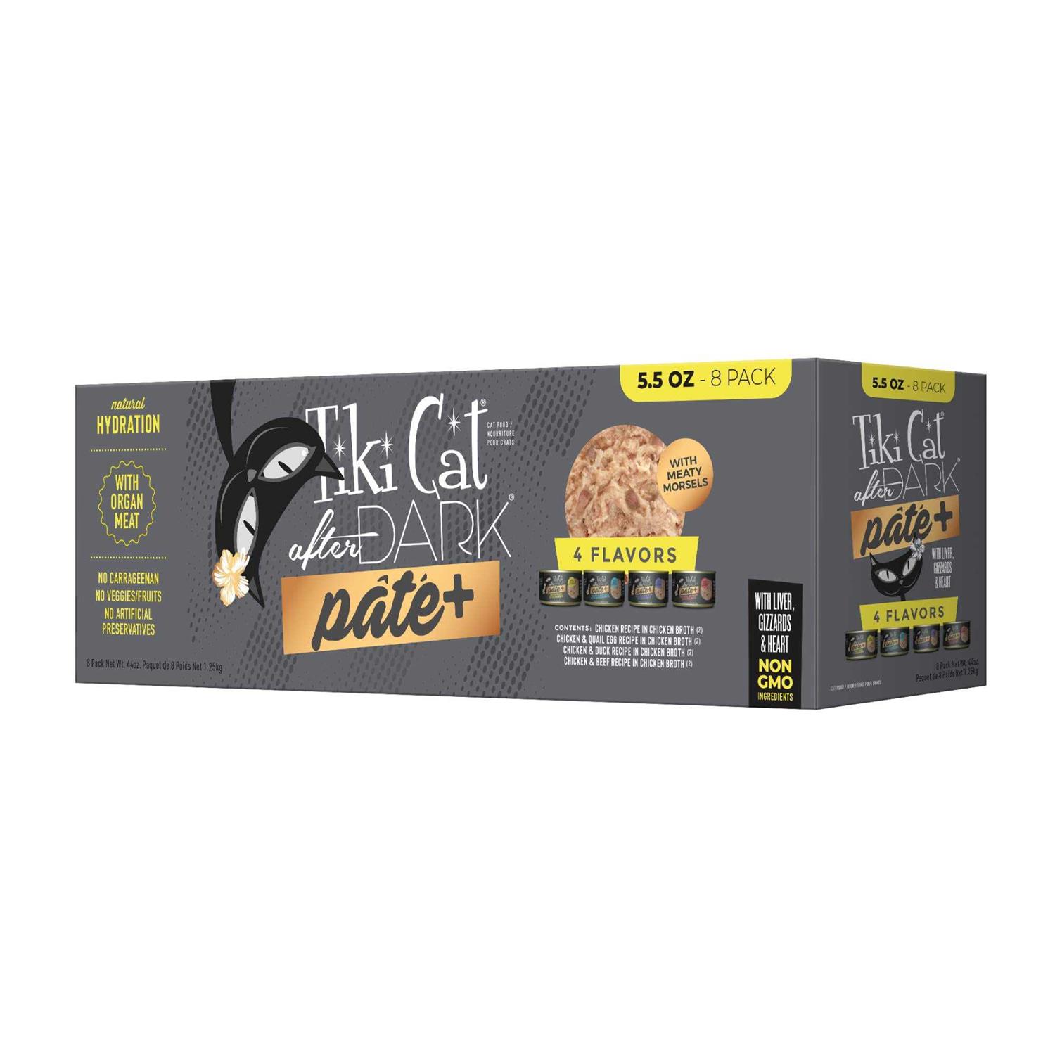 Tiki Cat After Dark Pate+ Variety Pack Wet Cat Food - Pet Supplies online store