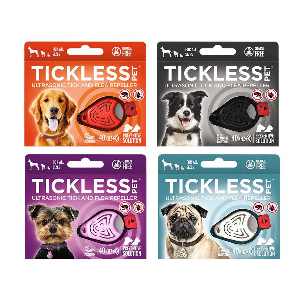 Tickless Pet Ultrasonic Tick and Flea Repeller Black - Pet Supplies online store